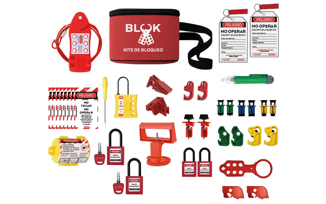 Kit de bloqueadores Lock Out Tag Out